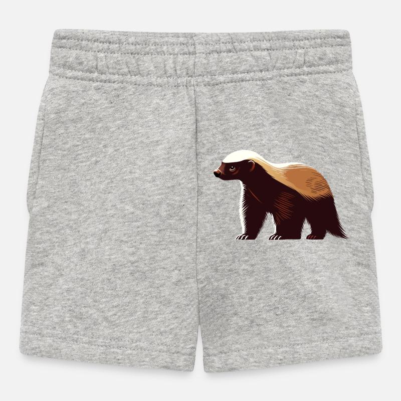 Ratel - Short Bébé - gris chiné