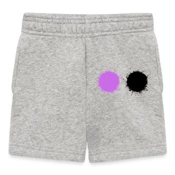 Violet Noir - Short Bébé - gris chiné - Devant