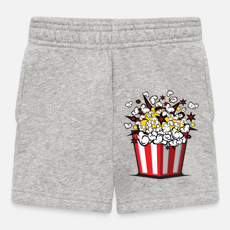 Popcorn Carnaval Halloween Pop Corn - Short Bébé - gris chiné