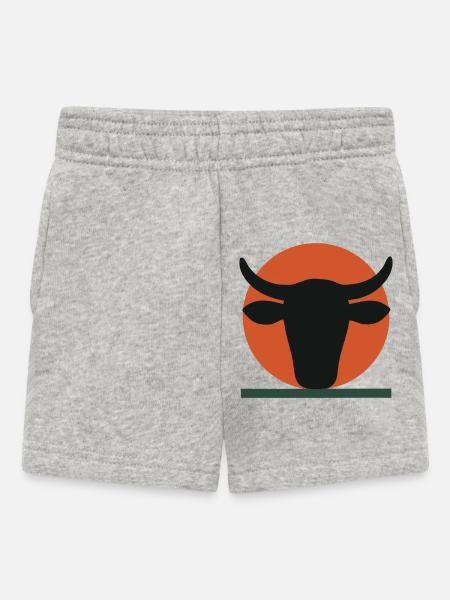 Astraler Stierkopf - Baby Shorts - Grau meliert