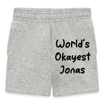 World s_okayest_Jonas - Baby Shorts - heather grey - Front
