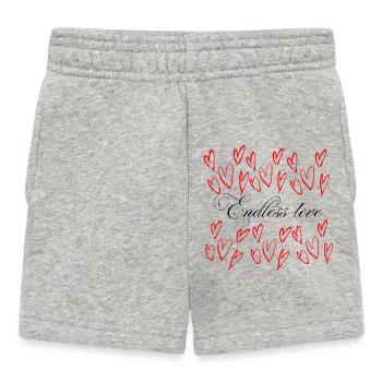 Endless Love - Heart Crush - Baby Shorts - heather grey - Front