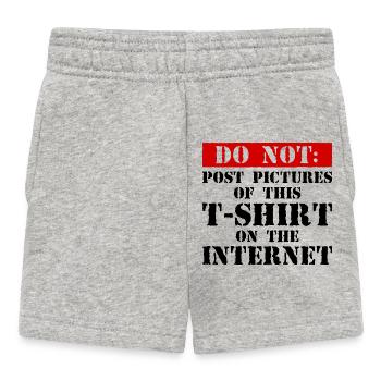 Ne pas Internet – Nerd, médias sociaux et plaisir geek - Short Bébé - gris chiné - Devant