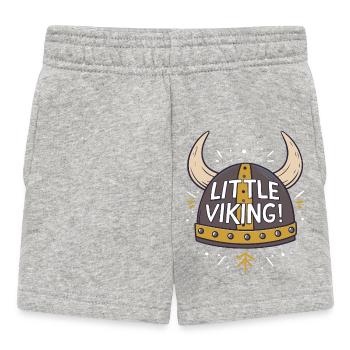 Petit Viking Casque Héros - Short Bébé - gris chiné - Devant