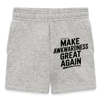Make Awkwardness Great Again - Baby Shorts - heather grey - Front