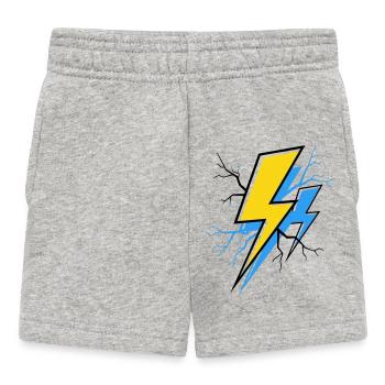 Blue Yellow Ray - Baby Shorts - heather grey - Front