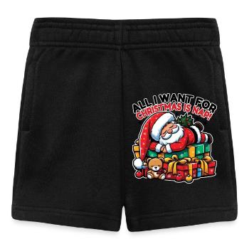 Santa Nap – Repos de Noël onirique - Short Bébé - noir - Devant