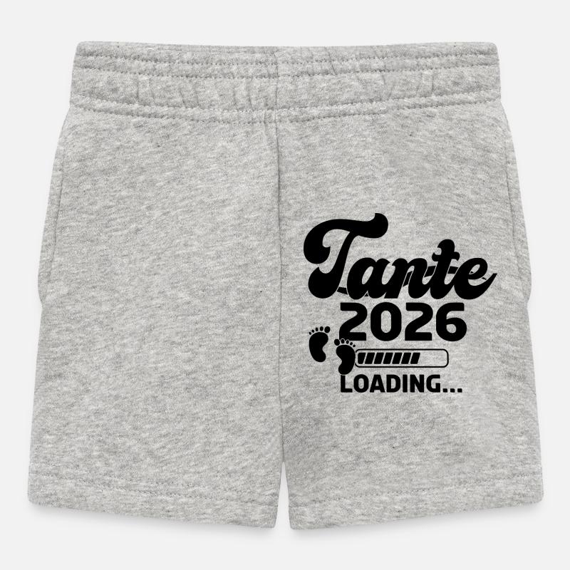 Tante 2026 Loading - Baby Shorts - Grau meliert