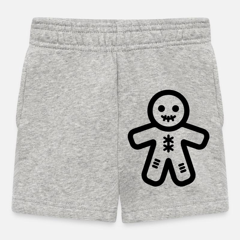 Voodoo Doll - Baby Shorts - heather grey