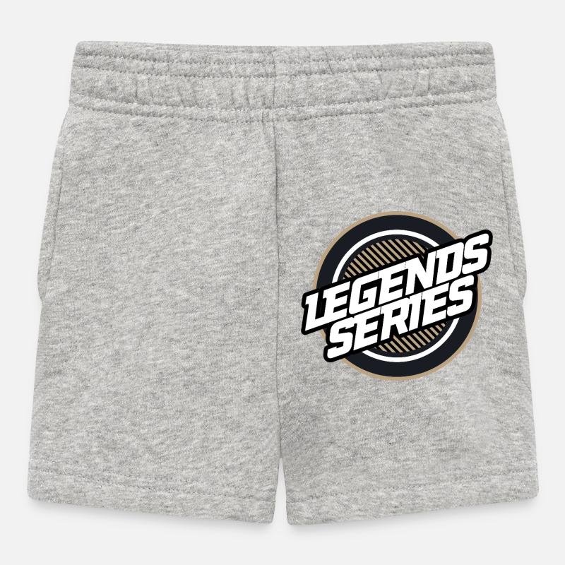 Legends Series Emblem - Baby Shorts - heather grey