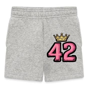 42 Nombre Couronne - Short Bébé - gris chiné - Devant
