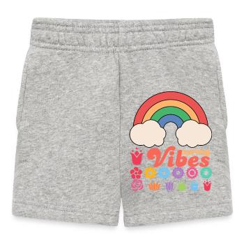 Spring Vibes - Baby Shorts - Grau meliert - Vorne