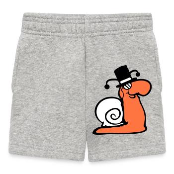 M. Escargot Sir Lord Rich Monocle Verres Cylindre - Short Bébé - gris chiné - Devant