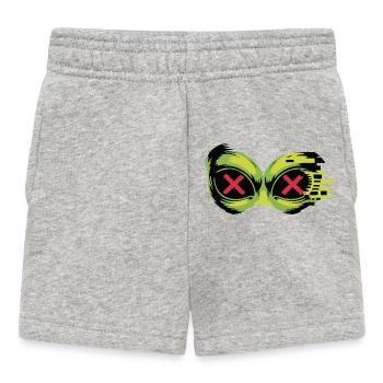 Neon X Goggles - Baby Shorts - heather grey - Front
