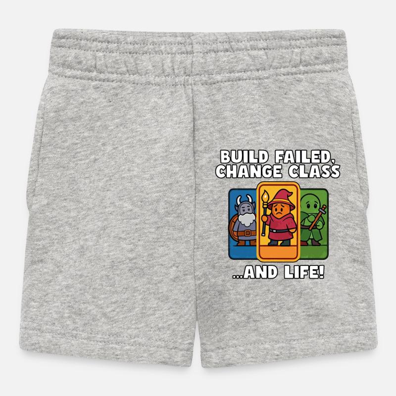 Échec de la build, changement de classe - Short Bébé - gris chiné