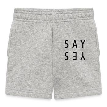 Say Yes Gift - Baby Shorts - heather grey - Front
