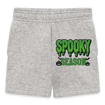 Spooky Season Illustration - Baby Shorts - heather grey - Front