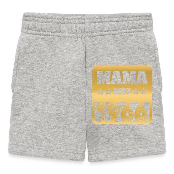 Mama 1966 - Baby Shorts - Grau meliert - Vorne