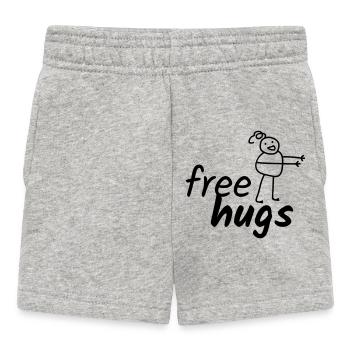 free hugs - Baby Shorts - heather grey - Front