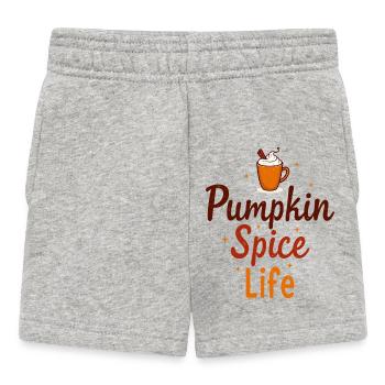 Pumpkin Spice Life Kürbis Gewürz - Baby Shorts - heather grey - Front