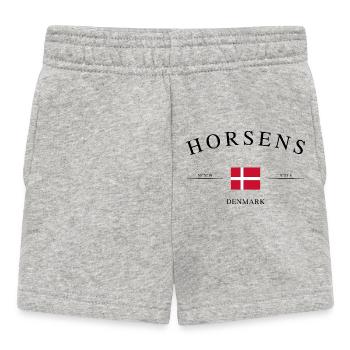 Horsens Dänemark – Urlaub Souvenir & Geschenk - Baby Shorts - Grau meliert - Vorne