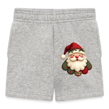 Cuddly Santa Claus - Baby Shorts - heather grey - Front