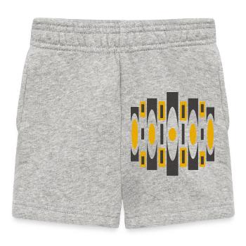 Motif psychédélique par Cean - Short Bébé - gris chiné - Devant
