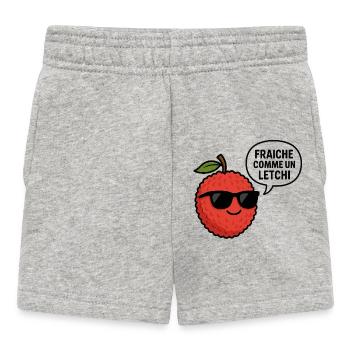 frisch wie eine Litschi - Baby Shorts - Grau meliert - Vorne