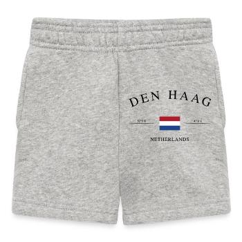 La Haye, Pays-Bas – Souvenir et cadeau de Noël - Short Bébé - gris chiné - Devant
