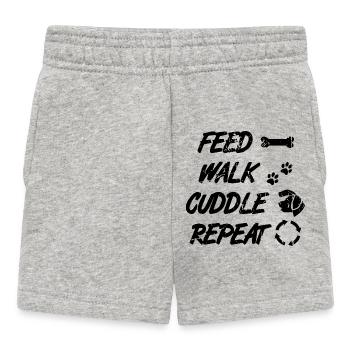 Dog Lover Saying - Baby Shorts - heather grey - Front