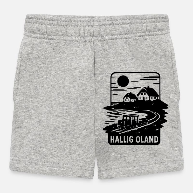 Oland Hallig - Baby Shorts - Grau meliert