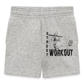 Street workout girl - Baby Shorts - Grau meliert - Vorne