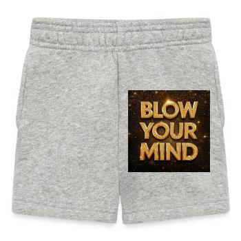Époustouflez vos lettres de diamant en or - Short Bébé - gris chiné - Devant