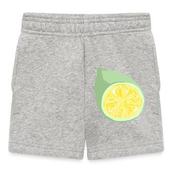 Tranche d’agrumes abstrait - Short Bébé - gris chiné - Devant