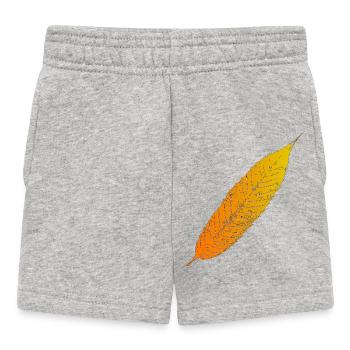 Dégradé de feuilles d’automne - Short Bébé - gris chiné - Devant
