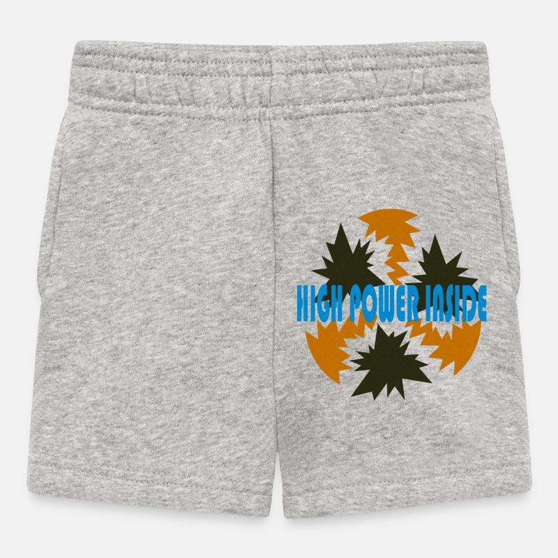 Haute puissance de Cean - Short Bébé - gris chiné