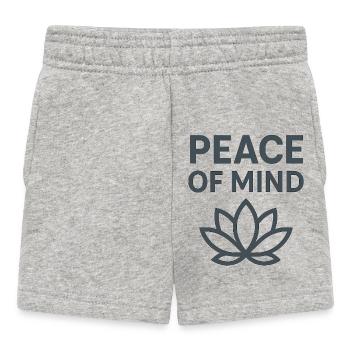 Peace of Mind Lotus - Baby Shorts - heather grey - Front