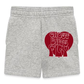 Ghost Bats Fly - Baby Shorts - heather grey - Front