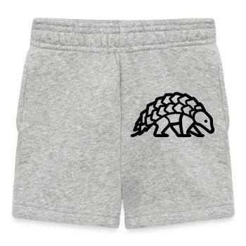 pangolin - Short Bébé - gris chiné - Devant