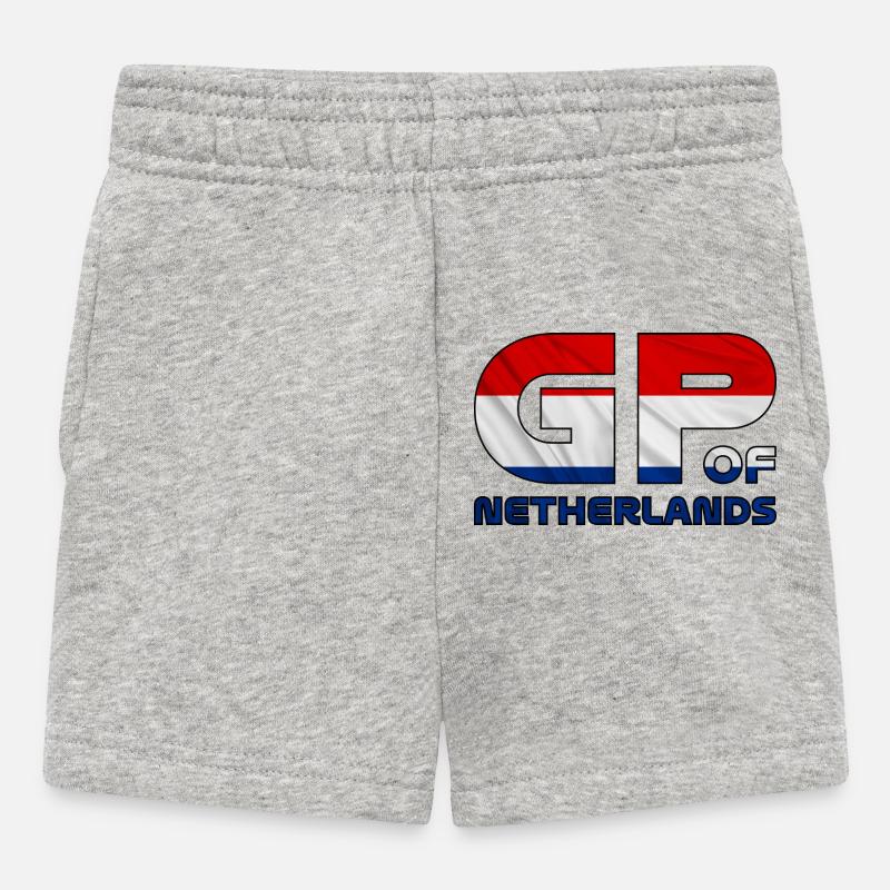 netherlands_gp - Baby Shorts - heather grey
