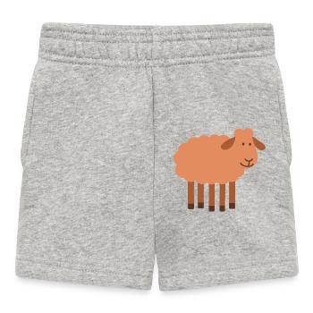 Schaf mit 5 Beinen seltene Perle - Baby Shorts - Grau meliert - Vorne