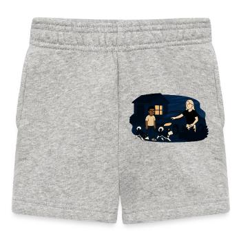 Heures - Short Bébé - gris chiné - Devant