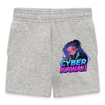 Cyber_Kawaii - Short Bébé - gris chiné - Devant