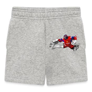 Gardien de but de hockey sur glace - Short Bébé - gris chiné - Devant