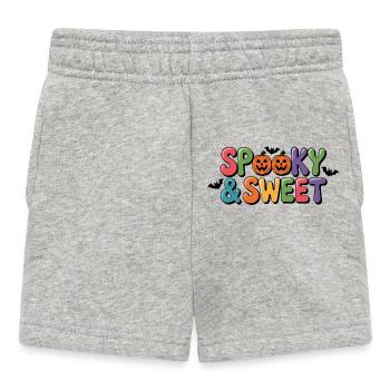 Motif d’Halloween effrayant et doux - Short Bébé - gris chiné - Devant