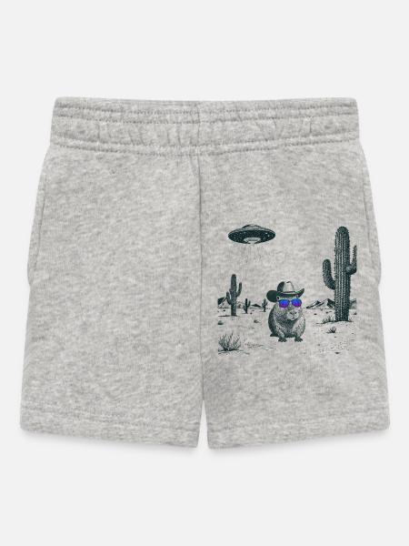 Wüsten Capybara  - Baby Shorts - Grau meliert