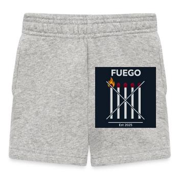 Feuer abgesagt 2025 - Baby Shorts - Grau meliert - Vorne