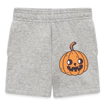 Kürbis Halloween Süßer Spaß - Baby Shorts - Grau meliert - Vorne