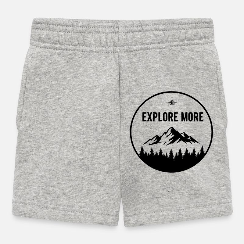 Explorer - Baby Shorts - heather grey