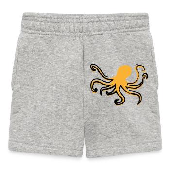 Octopus Style - Baby Shorts - Grau meliert - Vorne